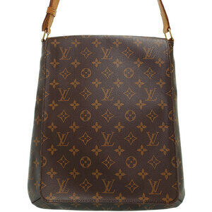 Louis Vuitton Monogram Leather Brown Musette Shoulder Bag